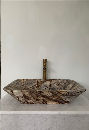 Chậu Lavabo RCN26 Chữ Nhật Vát Cạnh Eximstone 58CM-22KG