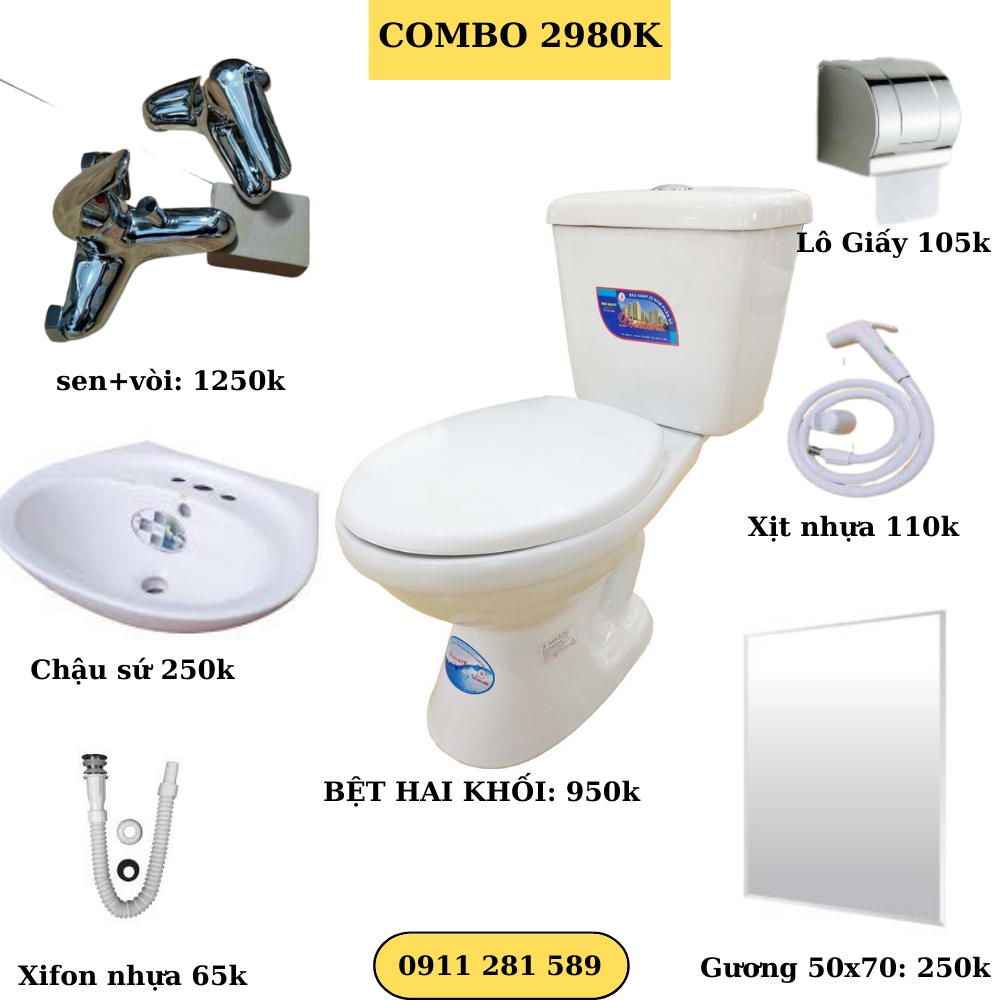 Combo TBVS gía chỉ 2980k