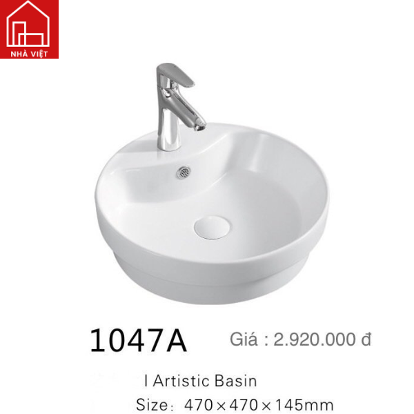 Chậu Rửa Mặt Trên Bàn Đá Kolni 1047A