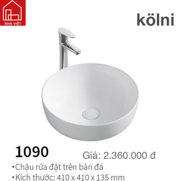 Chậu Rửa Mặt Trên Bàn Đá Kolni 1090