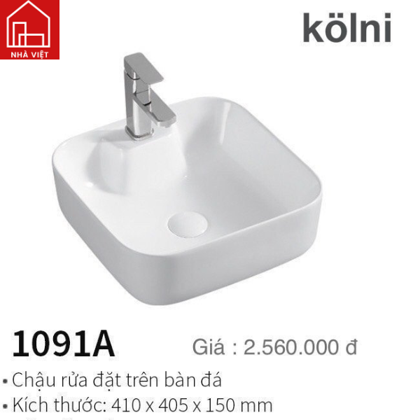 Chậu Rửa Mặt Trên Bàn Đá Kolni 1091A