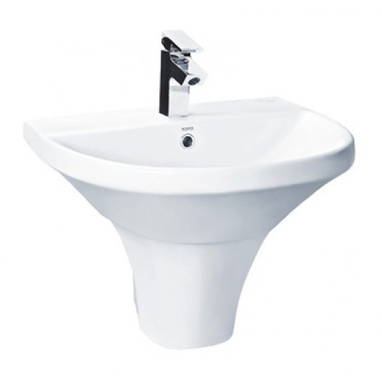 Chậu Rửa Lavabo Chân Lửng Treo Tường TOTO LHT947CS