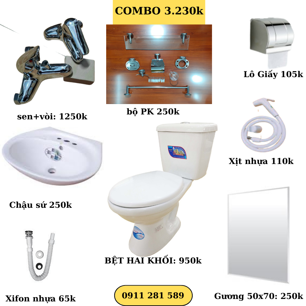 Combo TBVS giá chỉ 3.230k