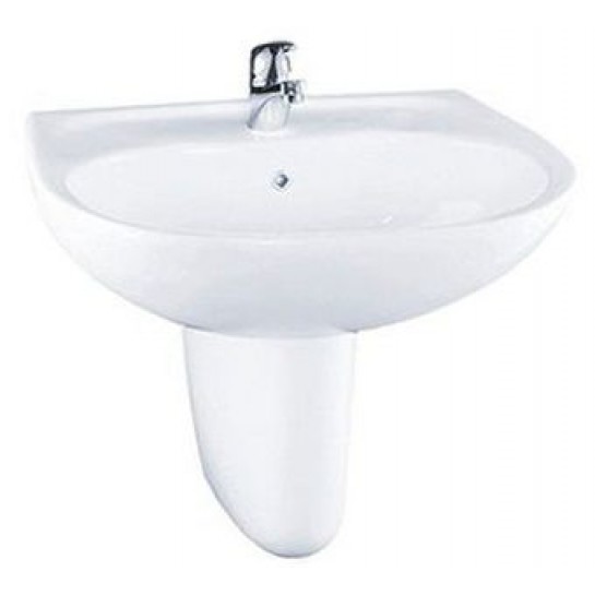 Chậu Rửa Lavabo Chân Lửng Treo Tường TOTO LHT236CS