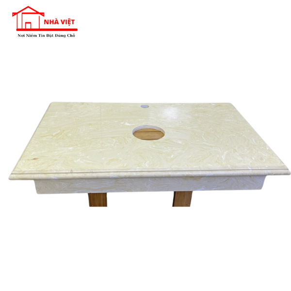 Bàn Đá Lavabo Có Phào 50×80 cm