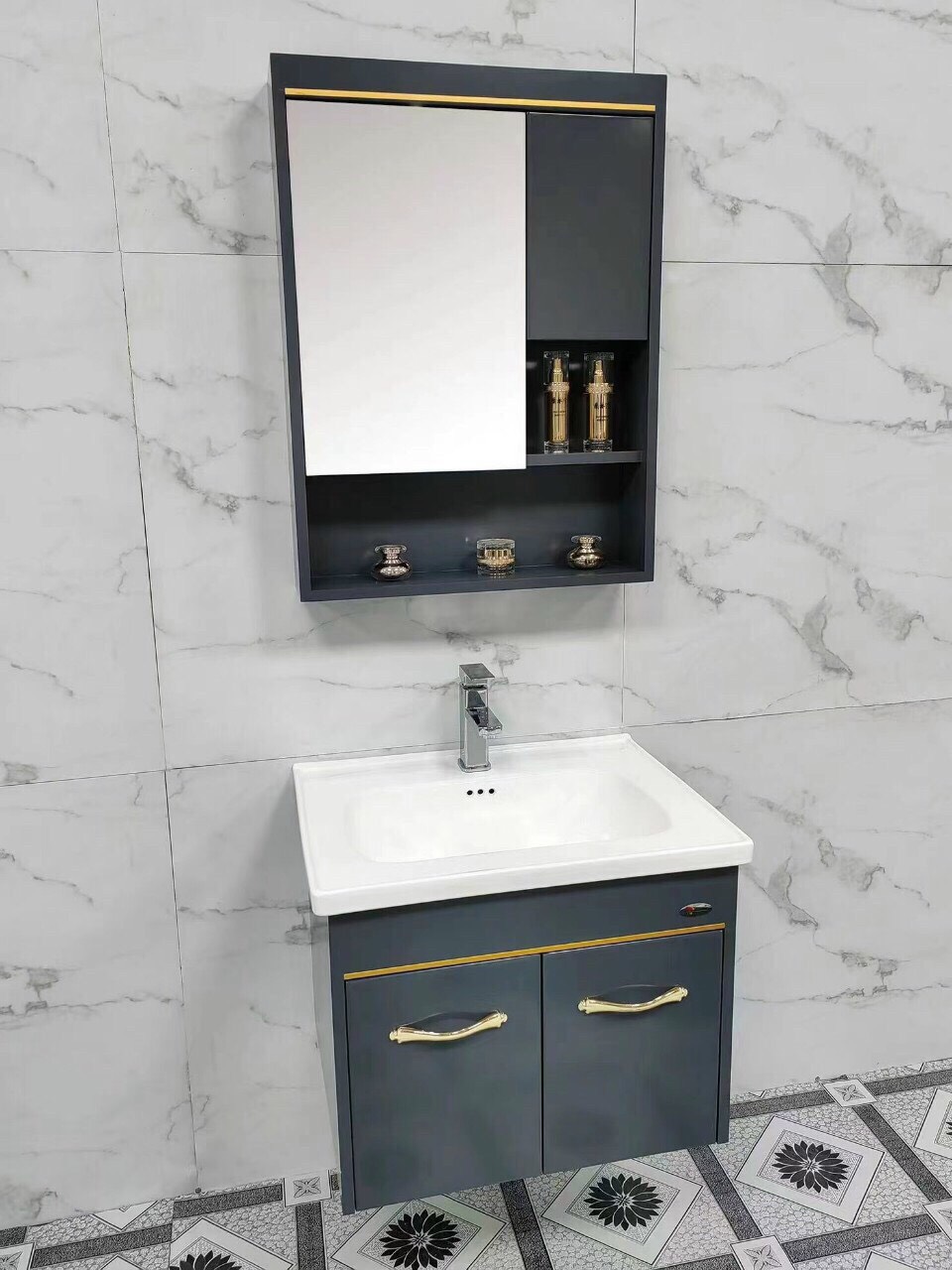 Tủ chậu nhựa cacbon kích thước 50x60x47cm