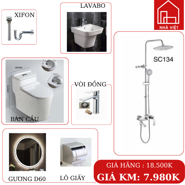 Combo thiết bị vệ sinh số 3