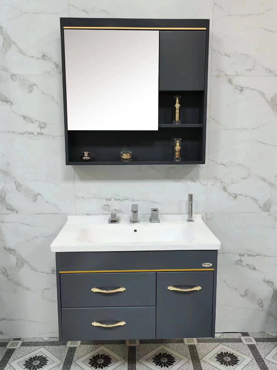 Tủ chậu nhựa PVC kích thước 50x60x47cm