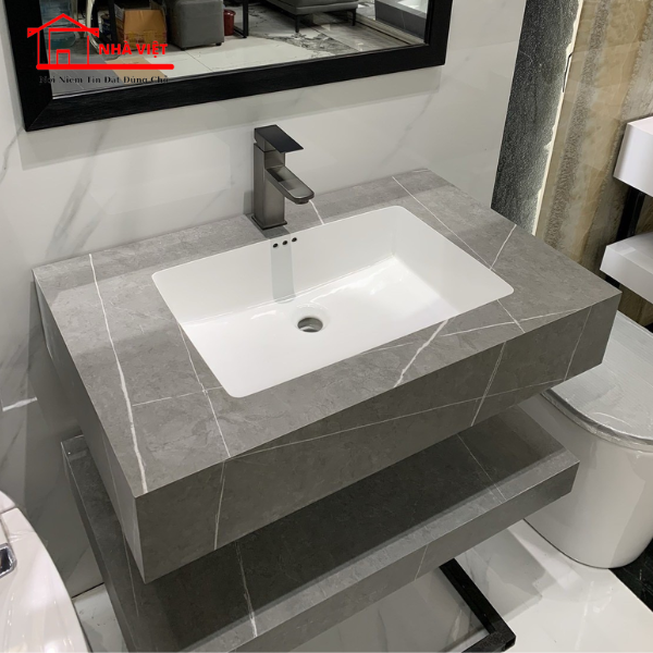 Bộ Bàn Đá 2 Tầng Chậu Âm Tràn Viền BD50802 2024