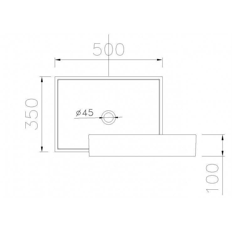 Chậu Rửa Lavabo Đặt Bàn CAESAR LF5254