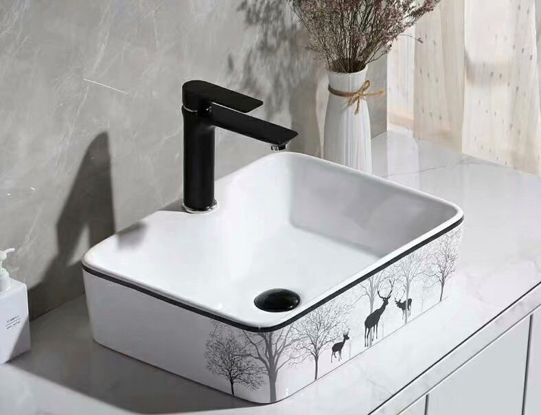 Chậu Đặt Bàn Đá Vuông Homaya LP590