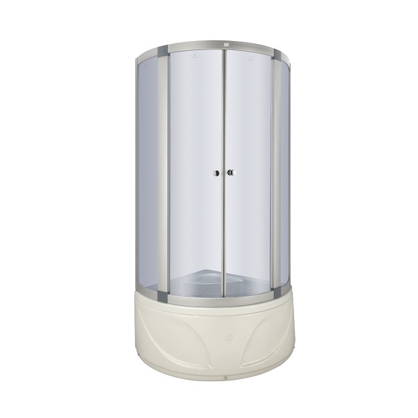 Cabin Tắm Đứng Vách Kính Govern LV-90 Đế Cao Kính Trắng