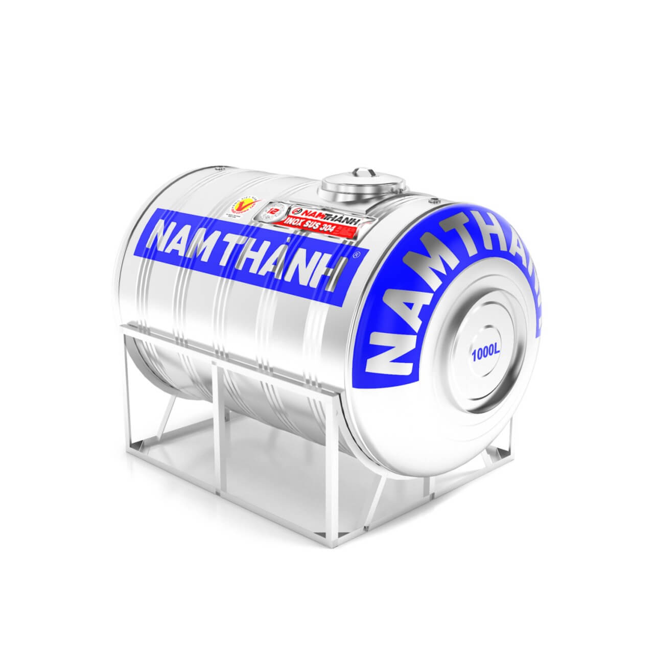 Bồn Nước Inox 1000 Lít Nằm  Nam Thành