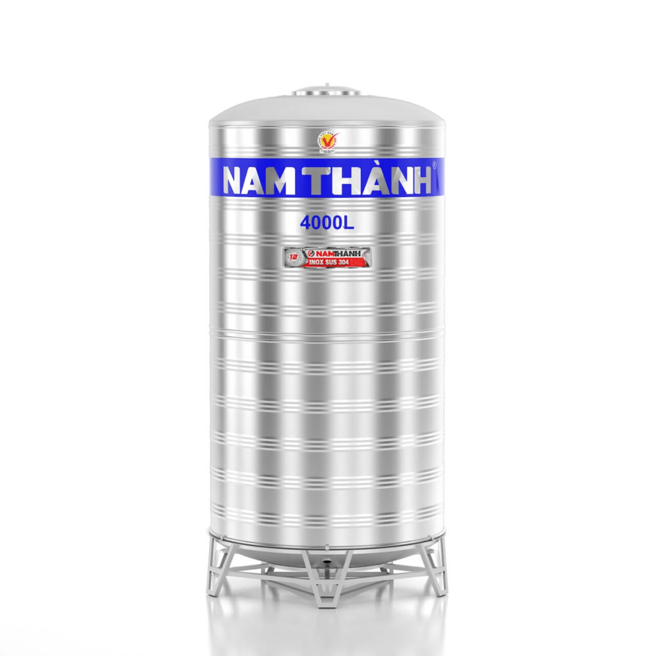 Bồn Nước Inox 4000 Lít Đứng Nam Thành