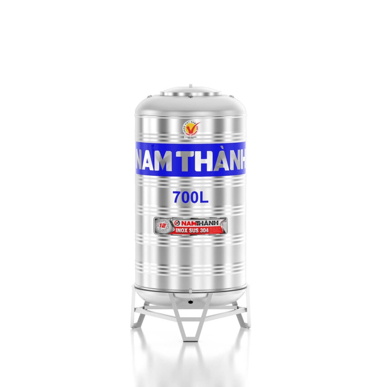 Bồn Nước Inox 700 Lít Đứng Nam Thành