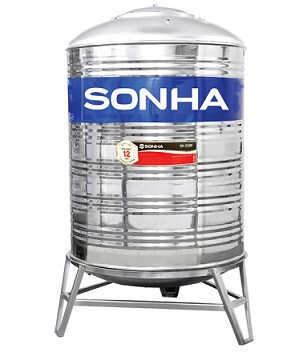Bồn Nước Inox 2000 lít Đứng Sơn Hà