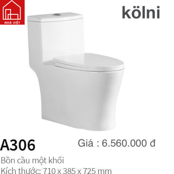Bồn Cầu Một Khối Kolni A 306