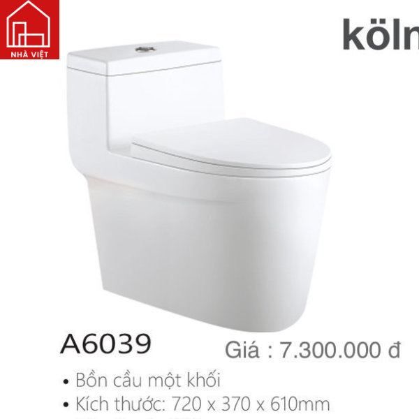 Bồn Cầu Một Khối Kolni AB 6039
