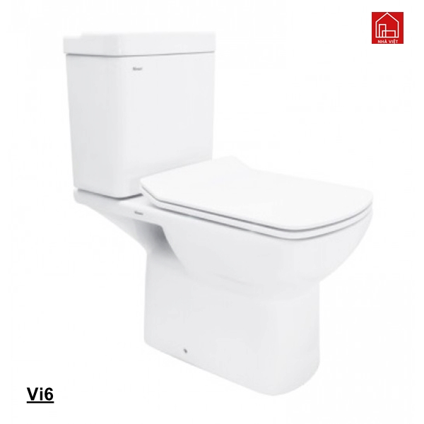 Bàn Cầu 2 Khối Viglacera Vi6 2023 Nắp Êm