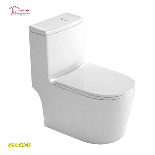 Bồn cầu ROY-2621X-S một khối Tiết kiệm nước, men chống bám bẩn, thiết kế sang trọng