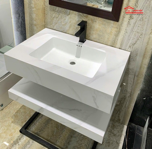 Bộ Bàn Đá 2 Tầng Chậu Âm Tràn Viền BD50801 2023