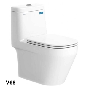 Bồn Cầu Liền 1 Khối Viglacera V68 2023