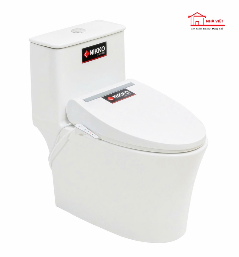Bàn Cầu Một Khối Nikko BC-P6001 Nắp Rửa Điện Tử Cao Cấp – Công Nghệ Nhật Bản