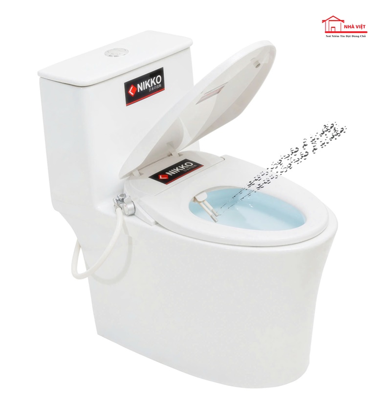 Bàn Cầu Một Khối Nikko BC-P6001 Nắp Rửa Điện Tử Cao Cấp – Công Nghệ Nhật Bản