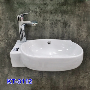 Chậu Lavabo Treo Góc Tường Kante KT3112