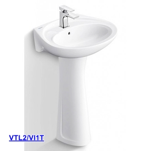 Chậu Lavabo Viglacera VTL2/Vi1T ( BS401/BS501 ) Treo Tường Chân Dài