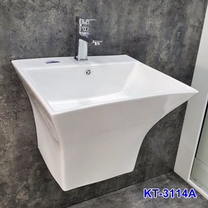 Chậu Lavabo Treo Tường Liền Khối Kante KT3114A