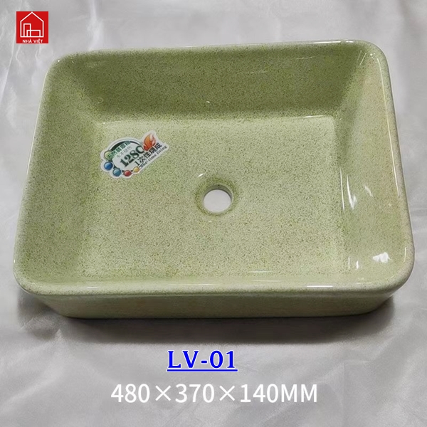Chậu Rửa Lavabo TQ Hình Chữ Nhật LV01