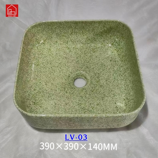 Chậu Rửa Lavabo TQ Hình Vuông LV03