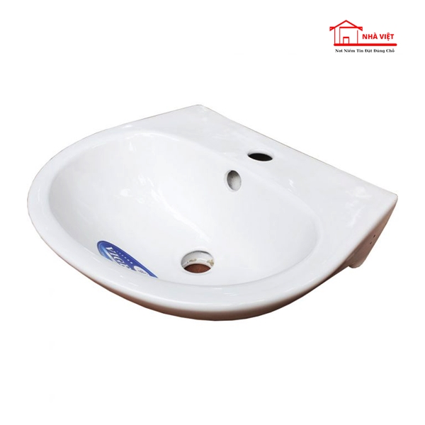 Chậu Rửa Mặt Treo Tường 1 Lỗ Nhỏ Thái Bình D360