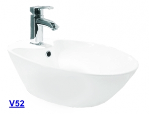 Chậu Rửa Mặt Đặt Bàn Viglacera V52