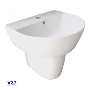 Chậu Rửa Mặt Viglacera V37 Chân Treo