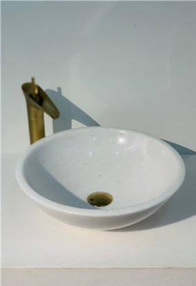 Chậu Đá Lavabo Eximstone Tròn Mỏng Mini 28cm 7KG