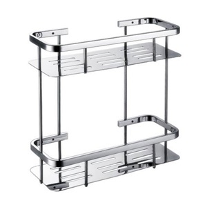 Kệ Vuông 2 Tầng Thẳng Đựng Đồ Nhà Tắm Nhà Bếp Inox 304