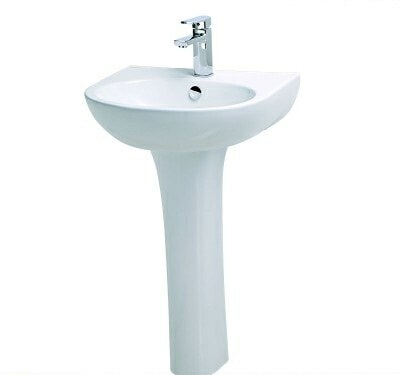 Chậu Rửa Lavabo Treo Tường Caesar L2140+ Chân Treo P2445