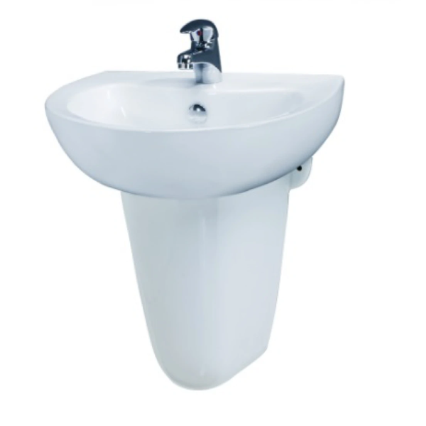 Chậu Rửa Lavabo Treo Tường Caesar L2150 + Chân treo P2443