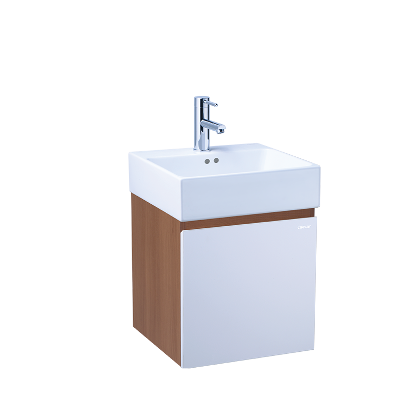 Bộ Tủ Lavabo Caesar Treo Tường LF5253/EH05253AW Vân Gỗ