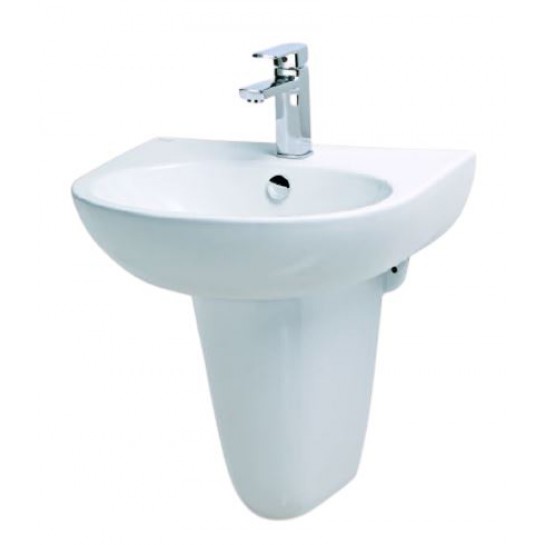 Chậu Rửa Lavabo Treo Tường Caesar L2152 + Chân treo P2443