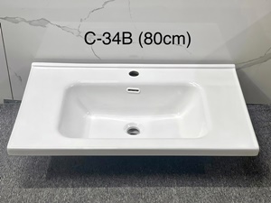 Lavabo Chậu Sứ Bán Âm C-34B ( 80cm )