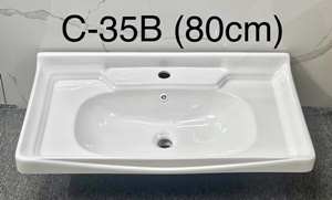 Lavabo Chậu Sứ Bán Âm C-35B ( 80cm )