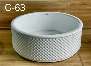 Chậu Sứ Nghệ Thuật Đặt Bàn Đá C63