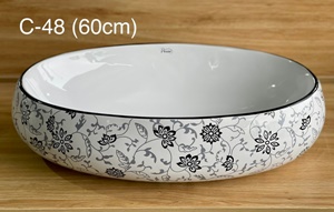 Lavabo Sứ Nghệ Thuật Size To C48 ( 60cm )