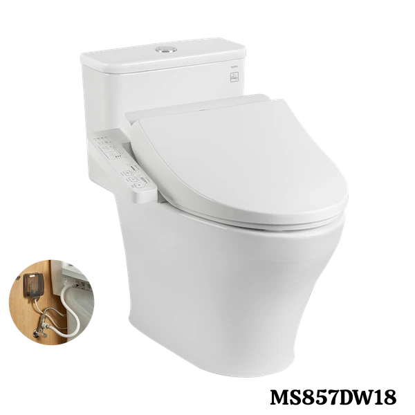 Bồn Cầu TOTO MS857DW18 WASHLET – Phiên Bản Mới 2025