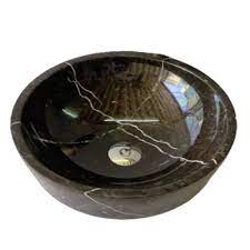 Lavabo Đá Tự Nhiên Tròn Dày BST32 Eximstone 42cm-18kg