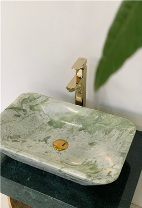 Chậu Lavabo LCN15 Chữ Nhật Vát Cạnh Eximstone 58CM-22KG