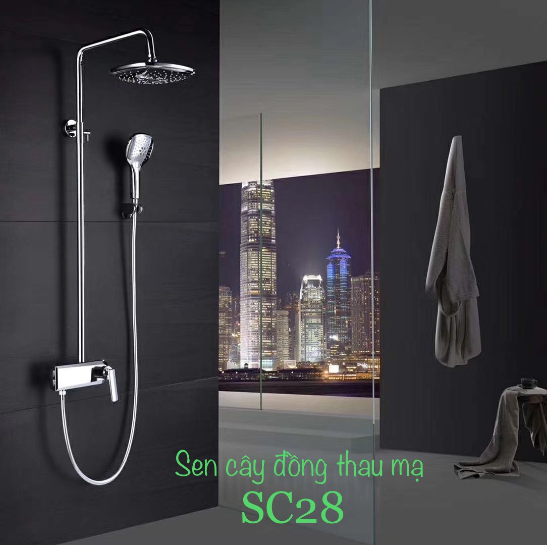 Sen tắm SC28-sen cây đồng thân tròn- bát vuông